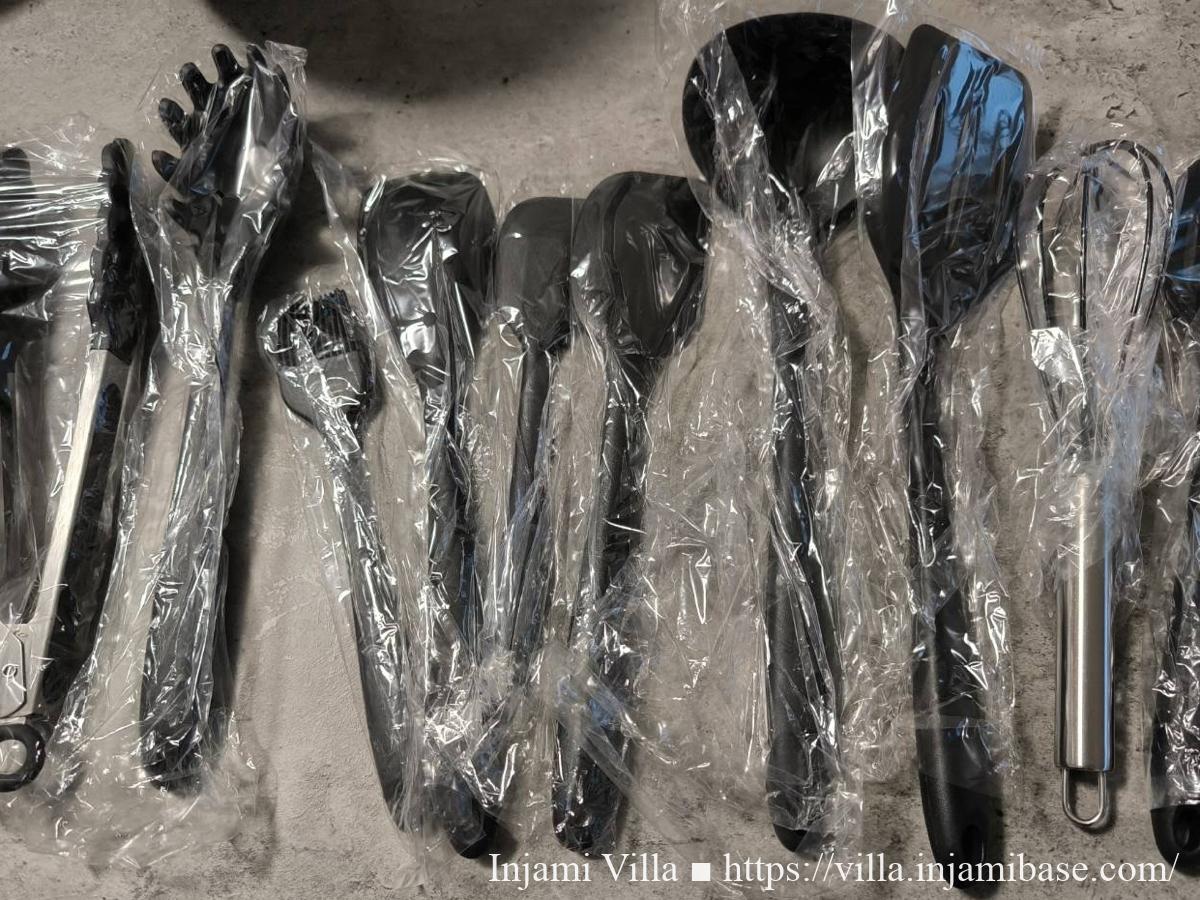 インジャミヴィラで使えるように追加したキッチンツール一式